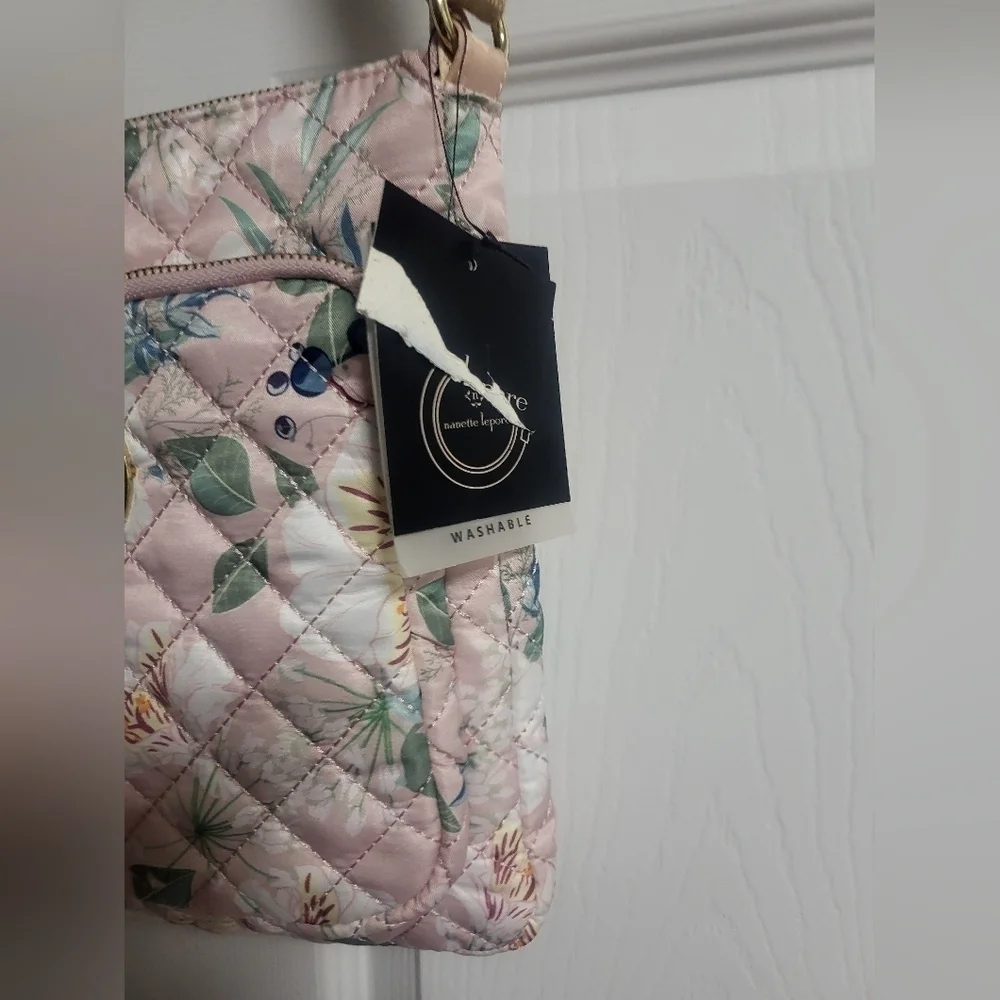 Nanette Lepore - NWT- Pink, Floral,Adjustable,Washable Crossbody Bag
